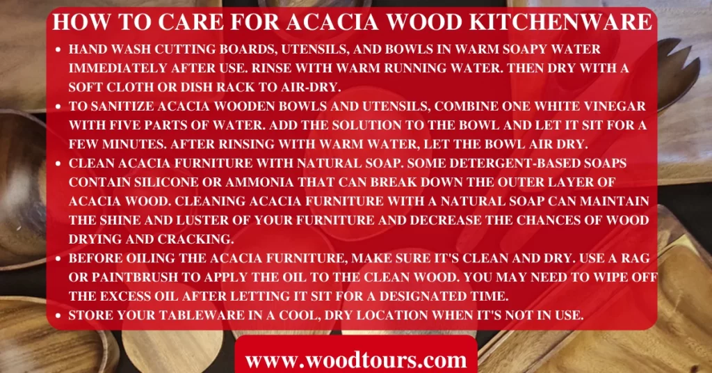 How to Care for Acacia Wood Kitchenware
