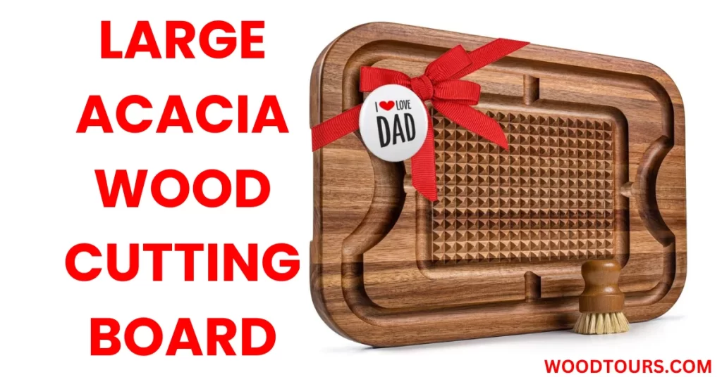 Large Acacia Wood Cutting Board- Most durable non-toxic cutting board