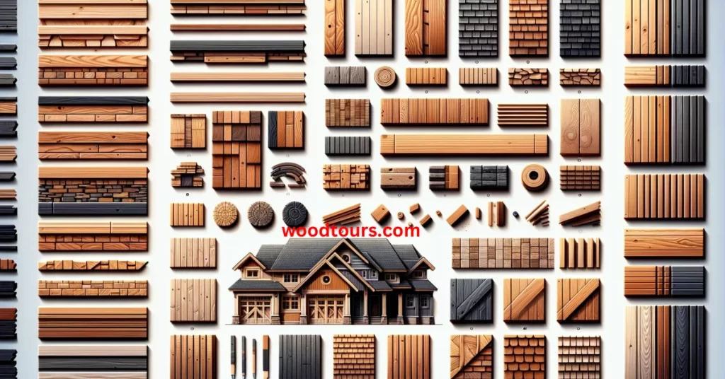 Different types of wood siding